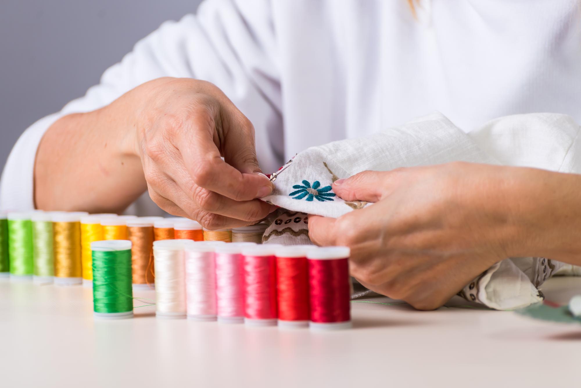 Before: basic hobby embroidery sampler